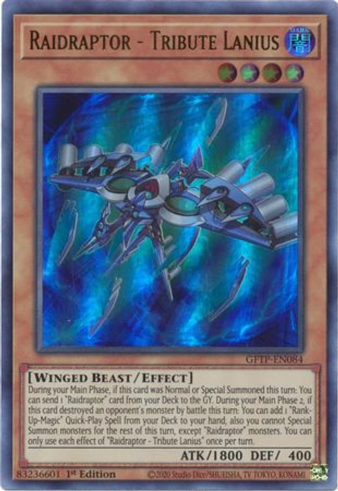 Raidraptor - Tribute Lanius - GFTP-EN084 - Ultra Rare