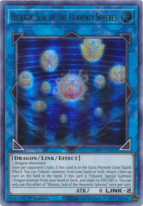 Hieratic Seal of the Heavenly Spheres - GFTP-EN053 - Ultra Rare