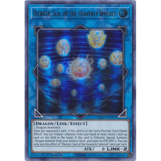 Hieratic Seal of the Heavenly Spheres - GFTP-EN053 - Ultra Rare