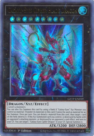 Galaxy-Eyes Cipher Blade Dragon - GFTP-EN059 - Ultra Rare 1
