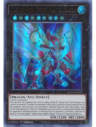 Galaxy-Eyes Cipher Blade Dragon - GFTP-EN059 - Ultra Rare