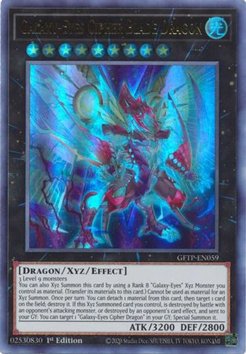 Galaxy-Eyes Cipher Blade Dragon - GFTP-EN059 - Ultra Rare