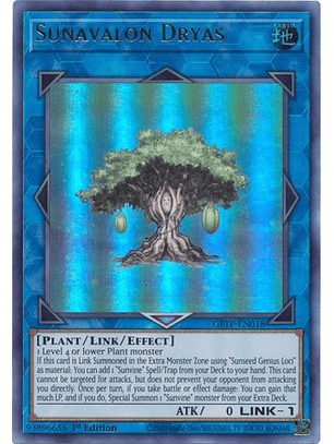 Sunavalon Dryas - GFTP-EN018 - Ultra Rare 