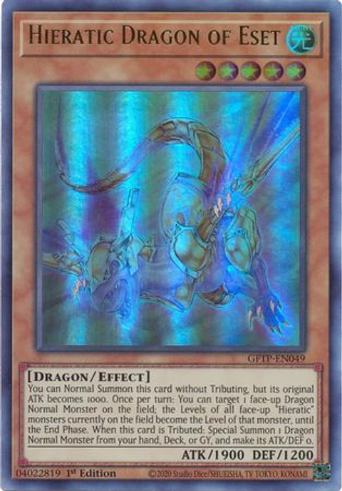 Hieratic Dragon of Eset - GFTP-EN049 - Ultra Rare