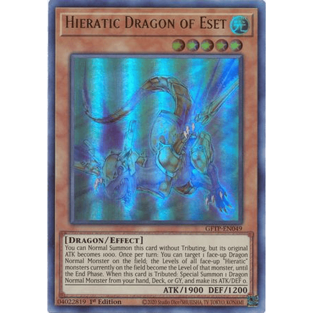 Hieratic Dragon of Eset - GFTP-EN049 - Ultra Rare