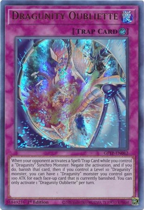 Dragunity Oubliette - GFTP-EN042 - Ultra Rare
