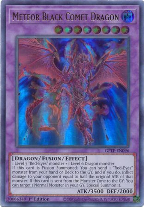 Meteor Black Comet Dragon - GFTP-EN096 - Ultra Rare