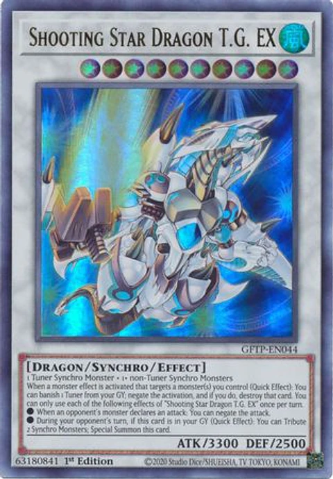 Shooting Star Dragon T.G. EX - GFTP-EN044 - Ultra Rare