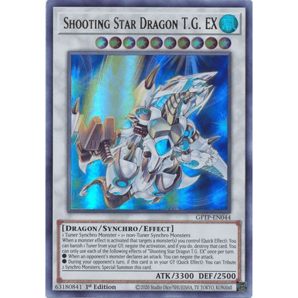 Shooting Star Dragon T.G. EX - GFTP-EN044 - Ultra Rare