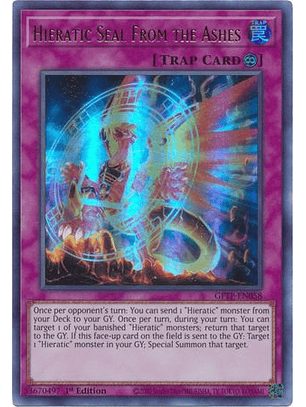Hieratic Seal From the Ashes - GFTP-EN058 - Ultra Rare