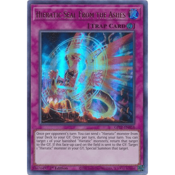 Hieratic Seal From the Ashes - GFTP-EN058 - Ultra Rare