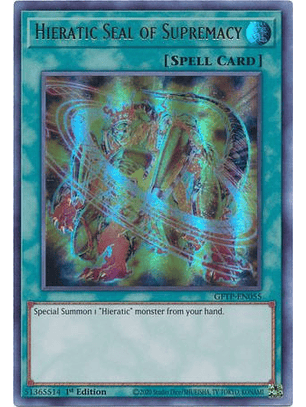 Hieratic Seal of Supremacy - GFTP-EN055 - Ultra Rare