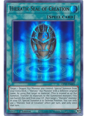 Hieratic Seal of Creation - GFTP-EN005 - Ultra Rare