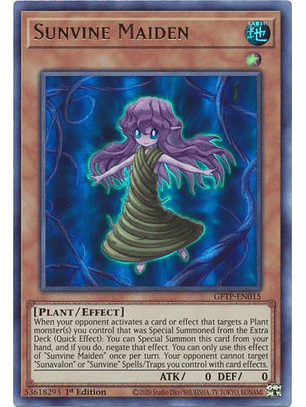 Sunvine Maiden - GFTP-EN015 - Ultra Rare