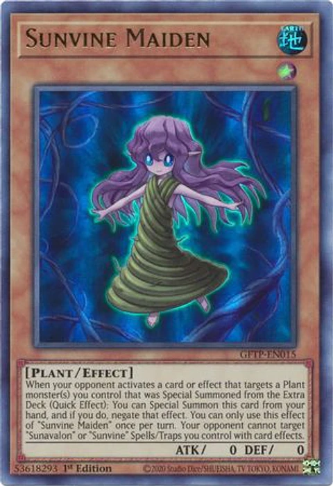 Sunvine Maiden - GFTP-EN015 - Ultra Rare