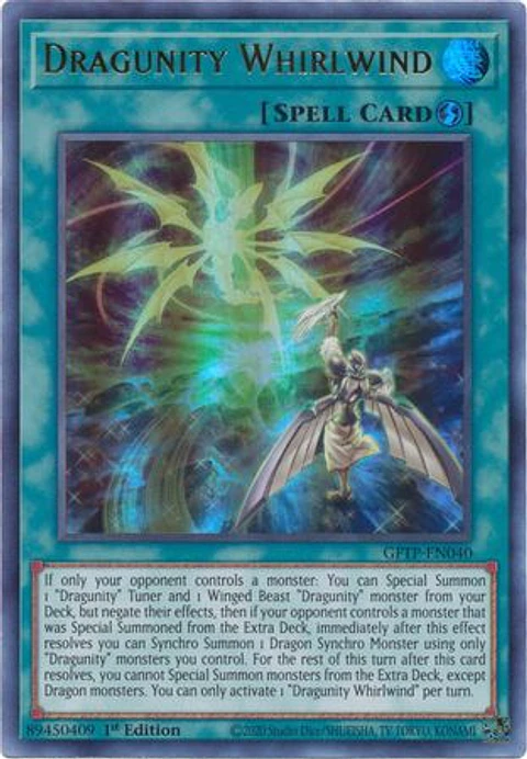 Dragunity Whirlwind - GFTP-EN040 - Ultra Rare