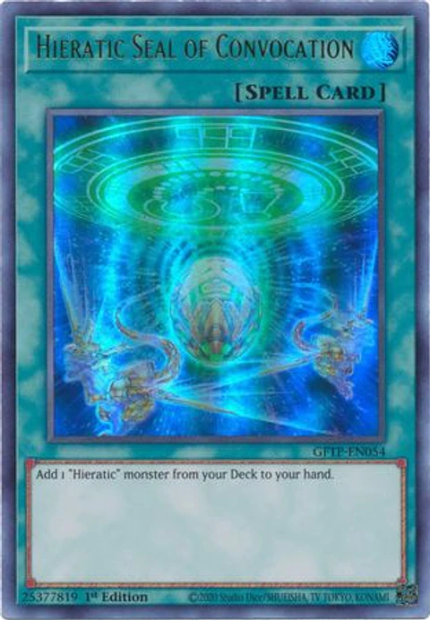 Hieratic Seal of Convocation - GFTP-EN054 - Ultra Rare