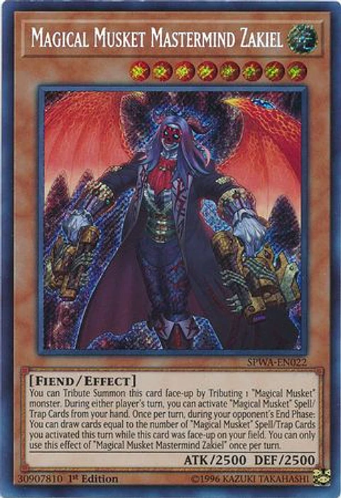 Magical Musket Mastermind Zakiel - SPWA-EN022 - Secret Rare