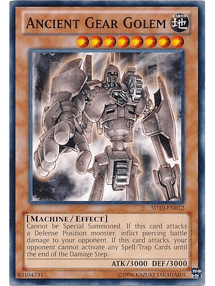 Ancient Gear Golem - SD10-EN012 - Common