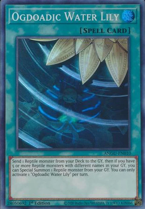 Ogdoadic Water Lily - ANGU-EN010 - Super Rare