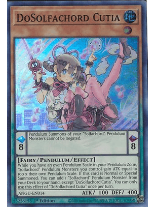 DoSolfachord Cutia - ANGU-EN014 - Super Rare 