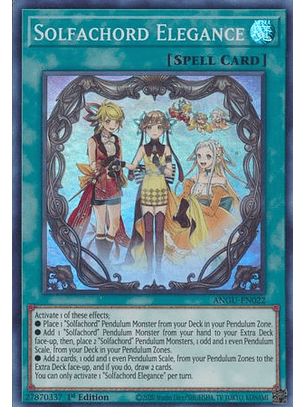 Solfachord Elegance - ANGU-EN022 - Super Rare
