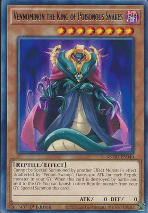 Vennominon the King of Poisonous Snakes - ANGU-EN040 - Rare
