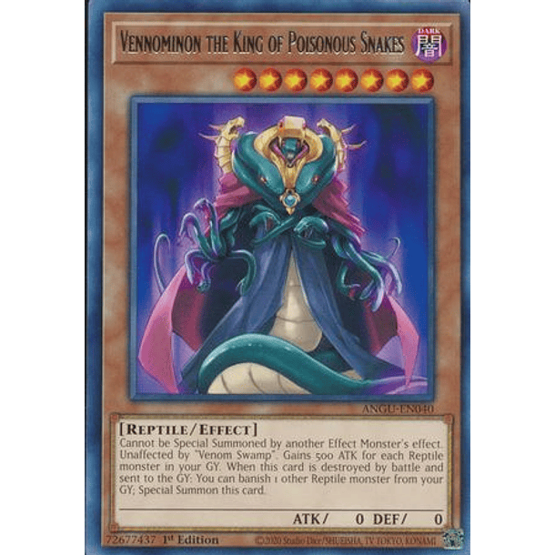 Vennominon the King of Poisonous Snakes - ANGU-EN040 - Rare