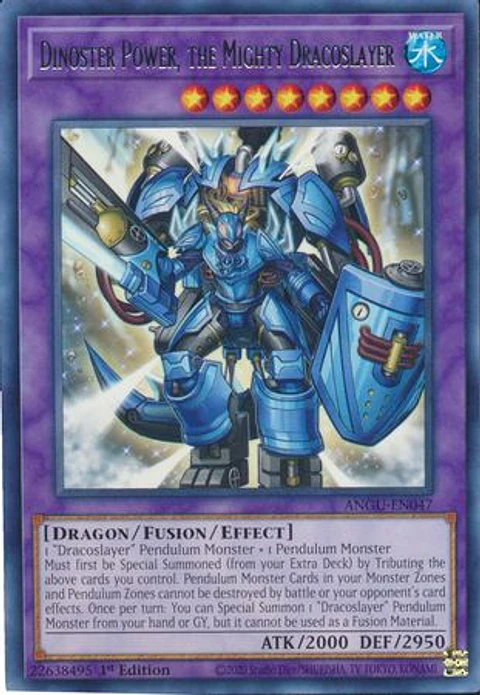Dinoster Power, the Mighty Dracoslayer - ANGU-EN047 - Rare