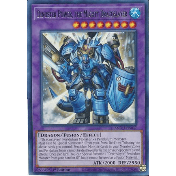 Dinoster Power, the Mighty Dracoslayer - ANGU-EN047 - Rare