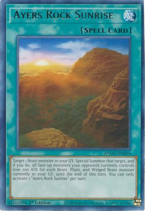 Ayers Rock Sunrise - ANGU-EN054 - Rare