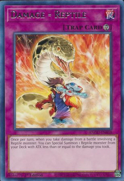Damage = Reptile - ANGU-EN058 - Rare