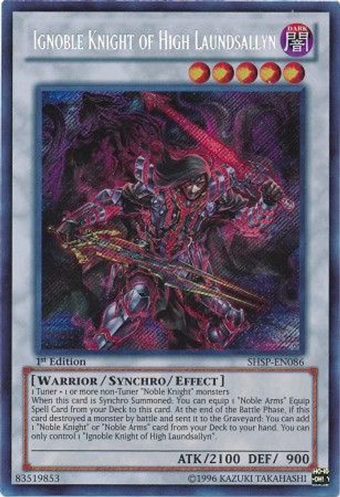 Ignoble Knight of High Laundsallyn - SHSP-EN086 - Secret Rare