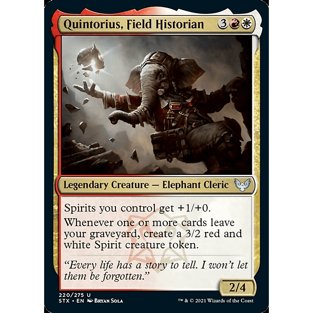 Quintorius, Field Historian - STX - U 