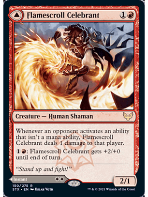 Flamescroll Celebrant // Revel in Silence - STX - R