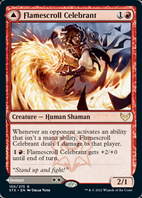Flamescroll Celebrant // Revel in Silence - STX - R