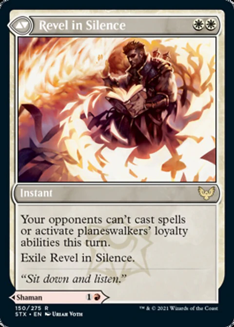 Flamescroll Celebrant // Revel in Silence - STX - R