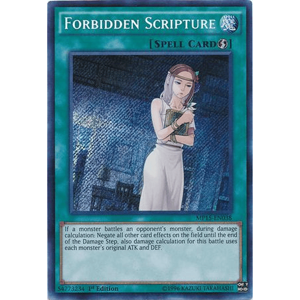 Forbidden Scripture - MP15-EN038 - Secret Rare