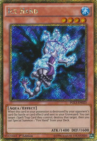 Ice Hand - PGL3-EN023 - Gold Secret Rare  1