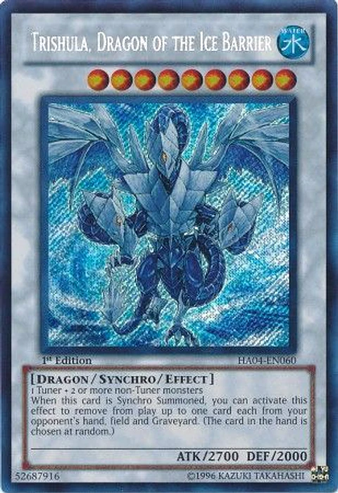 Trishula, Dragon of the Ice Barrier - HA04-EN060 - Secret Rare