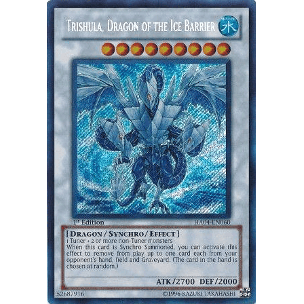 Trishula, Dragon of the Ice Barrier - HA04-EN060 - Secret Rare