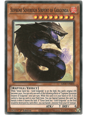 Supreme Sovereign Serpent of Golgonda - LIOV-EN004 - Super Rare
