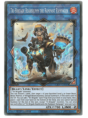 Tri-Brigade Bearbrumm the Rampant Rampager - LIOV-EN044 - Super Rare