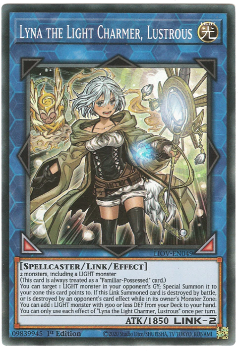 Lyna the Light Charmer, Lustrous - LIOV-EN049 - Super Rare
