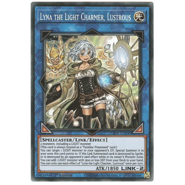 Lyna the Light Charmer, Lustrous - LIOV-EN049 - Super Rare