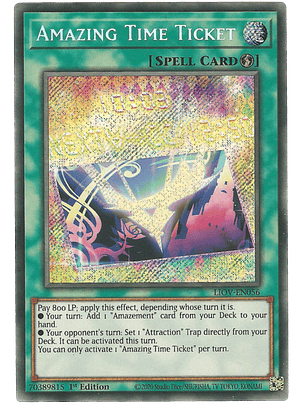 Amazing Time Ticket - LIOV-EN056 - Secret Rare