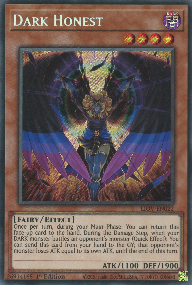 Dark Honest - LIOV-EN022 - Secret Rare 1