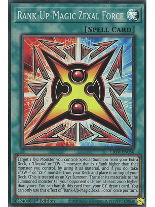 Rank-Up-Magic Zexal Force - LIOV-EN050 - Super Rare