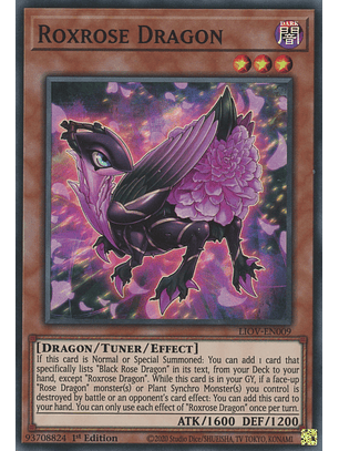 Roxrose Dragon - LIOV-EN009 - Super Rare