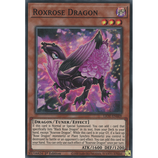 Roxrose Dragon - LIOV-EN009 - Super Rare
